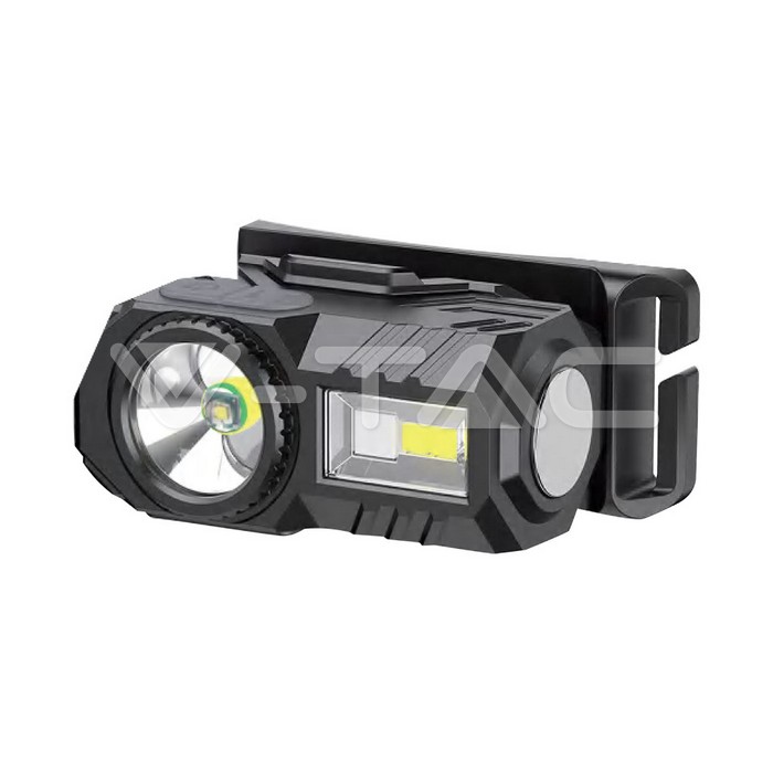 3W SMD ABS Head Light With Belt Rechargeable RGB IP44