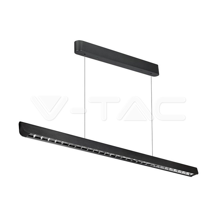 Plafoniera LED Chip Samsung a Sospensione 36W Lineare Colore Nero