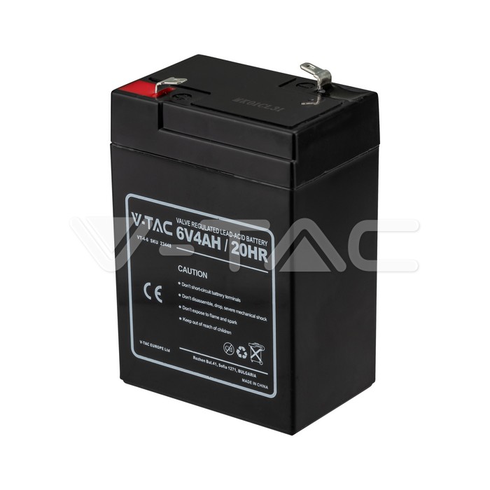 4Ah 6V Lead Acid Battery T1 70*47*101(107)MM