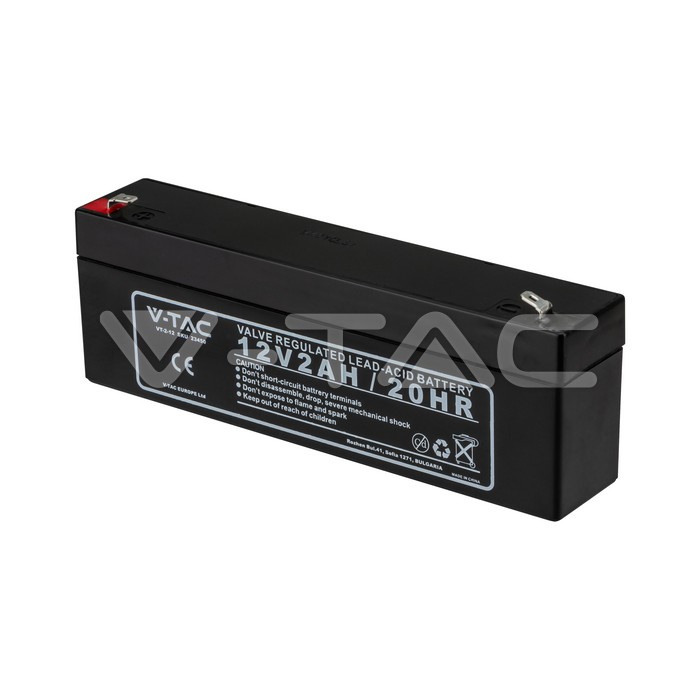 2.0Ah 12V Lead Acid Battery T1 178*35*60(67)MM