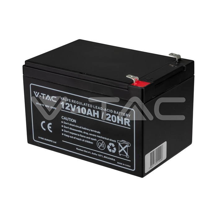 10Ah 12V Lead Acid Battery T2 178*35*60(67)MM