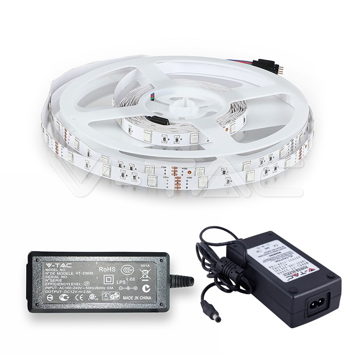 LED Strip Set SMD5050 30 LEDs RGB IP44 /2124+2671+3625/