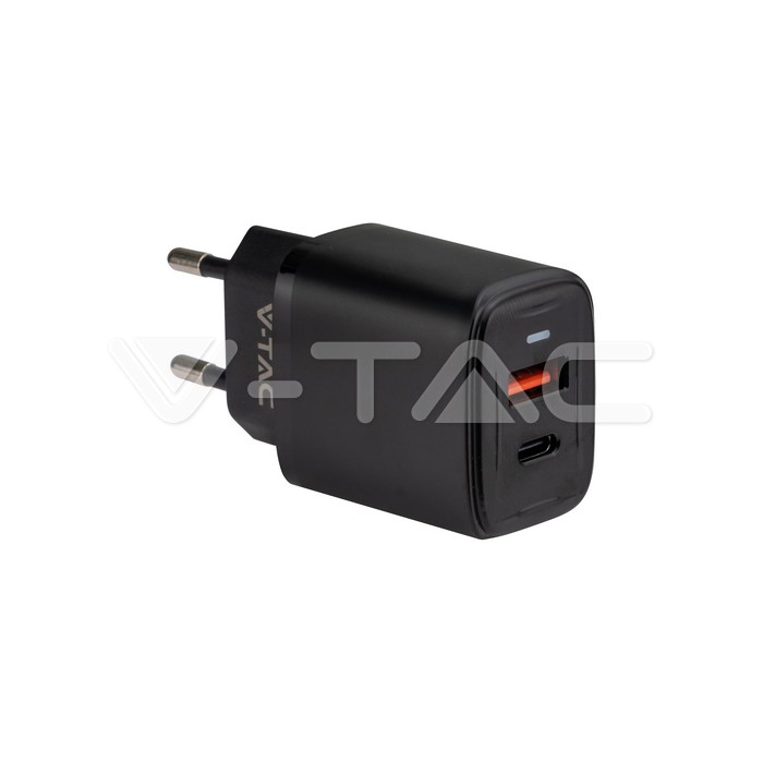 PD20W A+C Charger Black Body