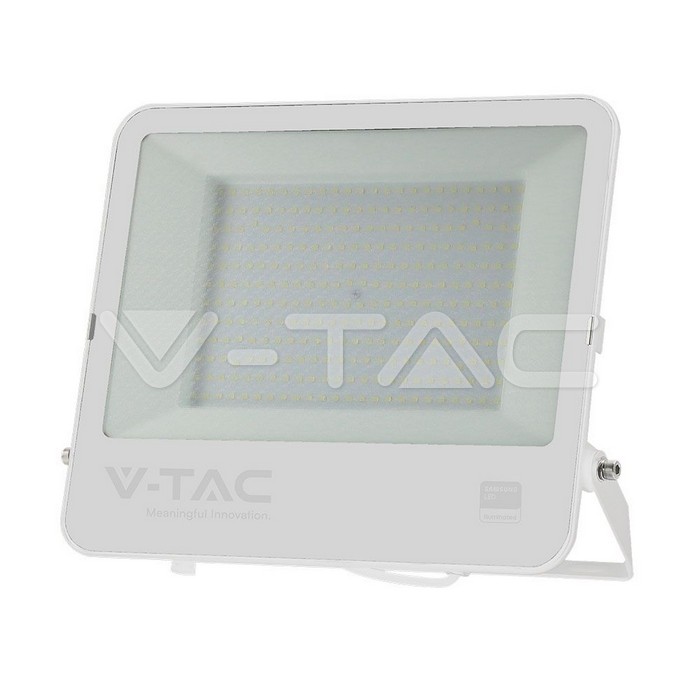 200W LED Floodlight SMD SAMSUNG CHIP 1m White Black Body White Frosted Glass 6400K