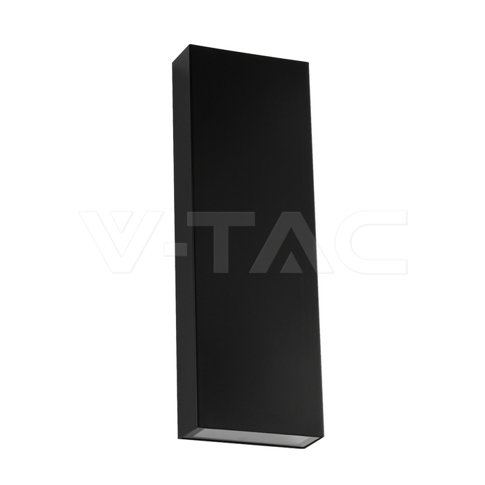 8W LED Wall Light PC Up & Down Black Body 4000K IP65