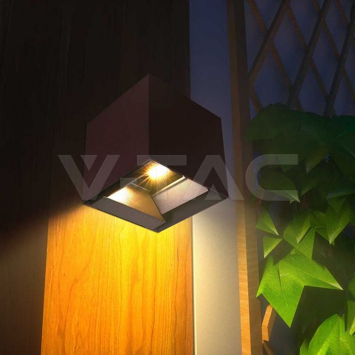 9W LED Solar Wall Light 3in1 Corten Body IP65 img 10