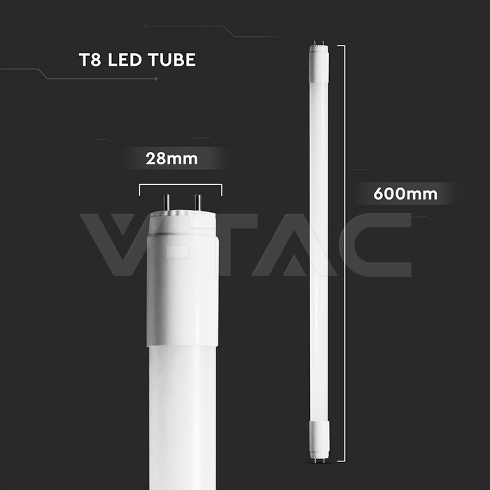 LED Tube T8 7.5W - 60 cm Nano Plastic 4000K img 5
