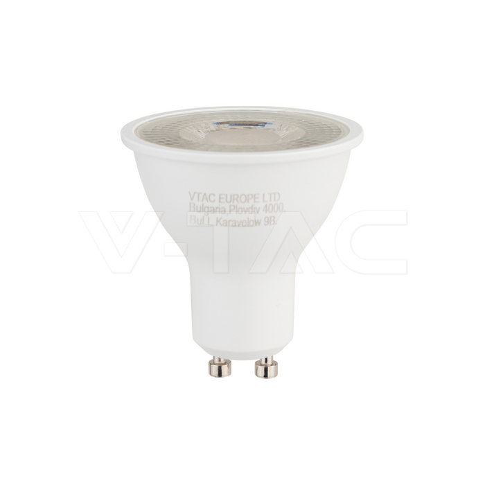 LED Spotlight - 7.5W GU10 Ripple Plastic 4000K 38°