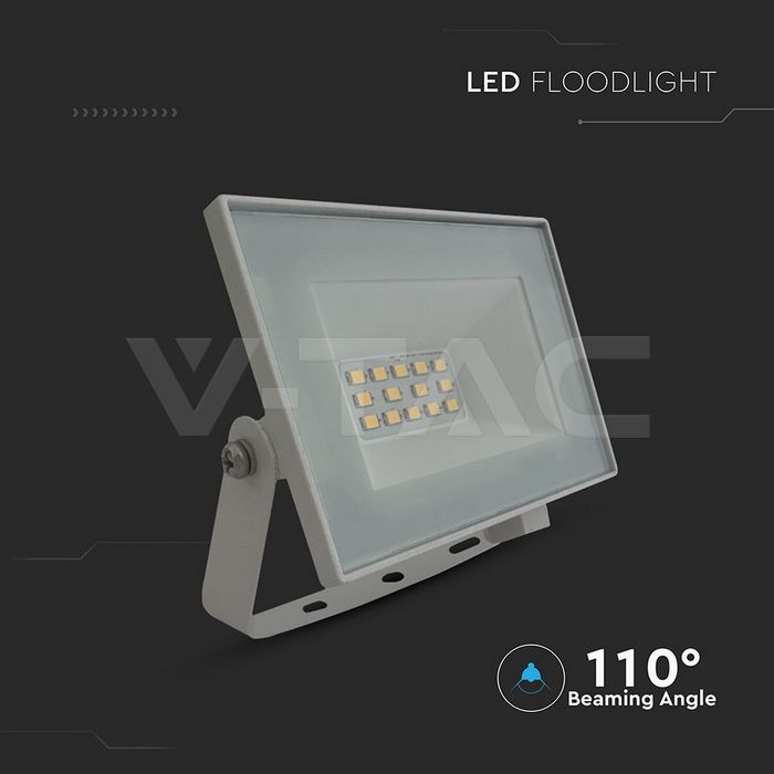 10W LED Floodlight 6400K White Body img 3