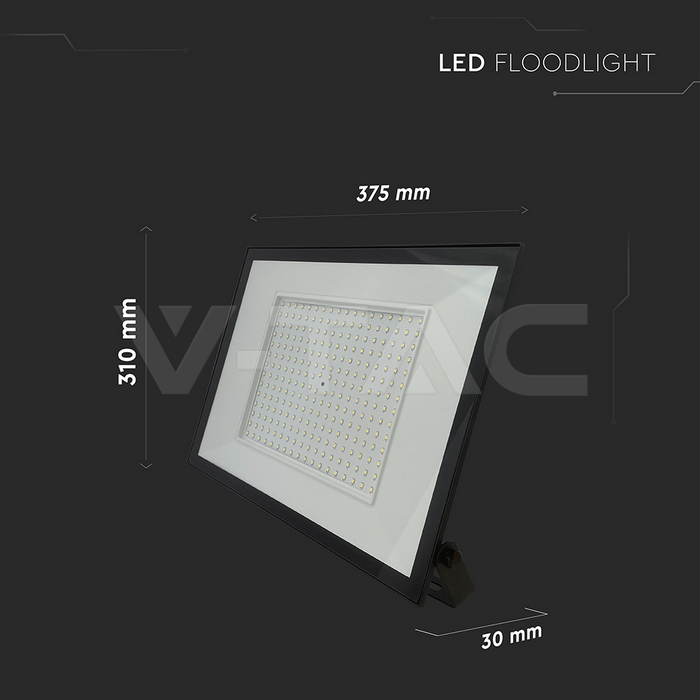 200W LED Floodlight 6400K Black Body img 4