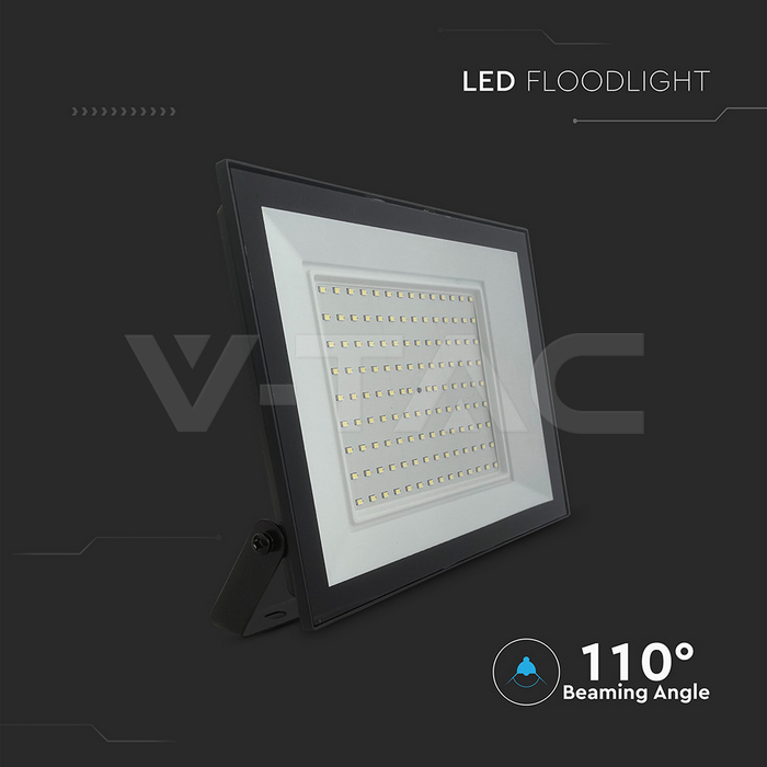 100W LED Floodlight 4000K Black Body img 1
