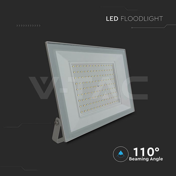 100W LED Floodlight 6500K White Body img 1