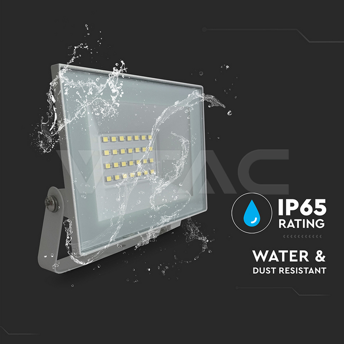 20W LED Floodlight 6500K White Body img 2