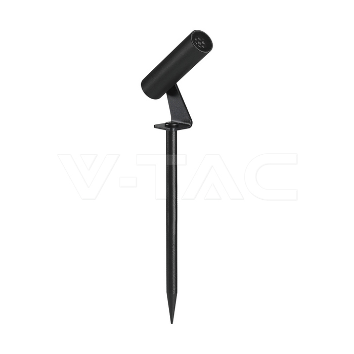 2W LED Spike Aluminum3000K Black Body IP65 Round