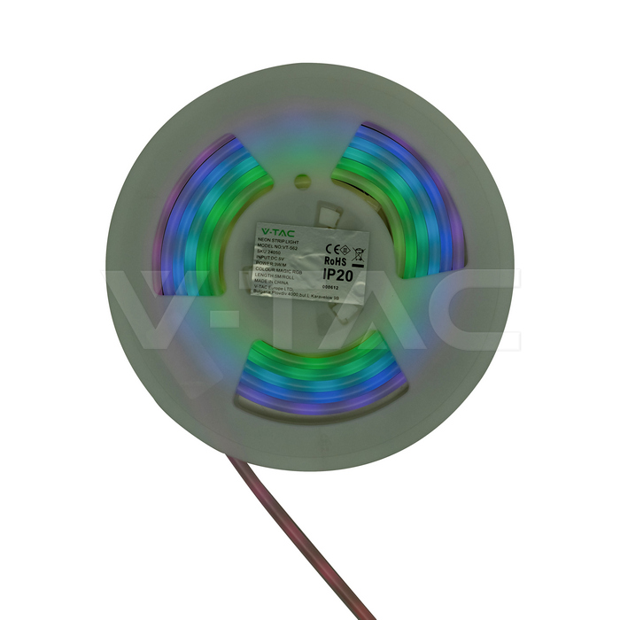 Neon Strip Light 5M/SET With Controller Magic RGB DC 5V