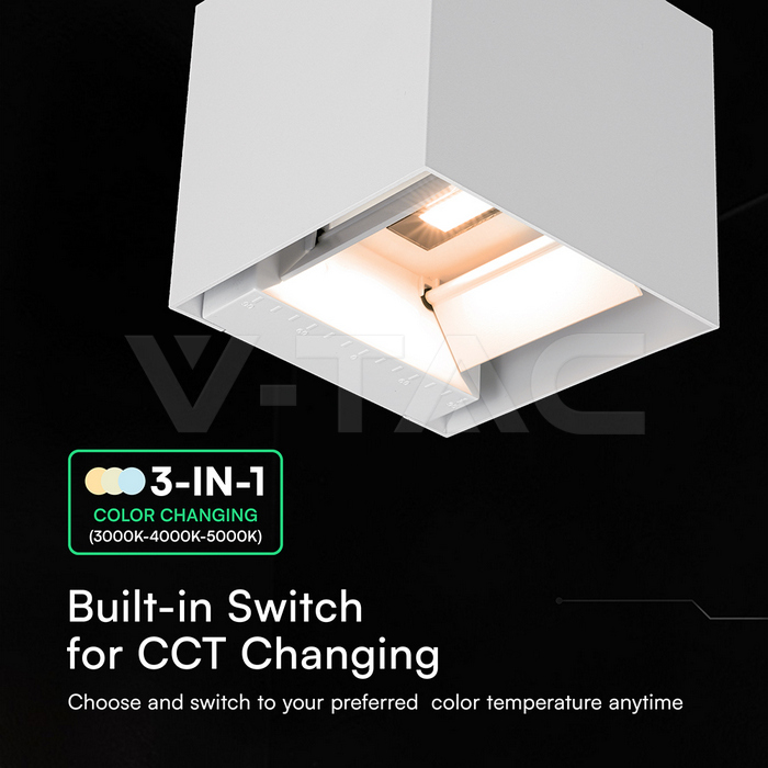 3W LED Solar Wall Light 3in1 White Body IP65 Charging Type C PIR Sensor img 3