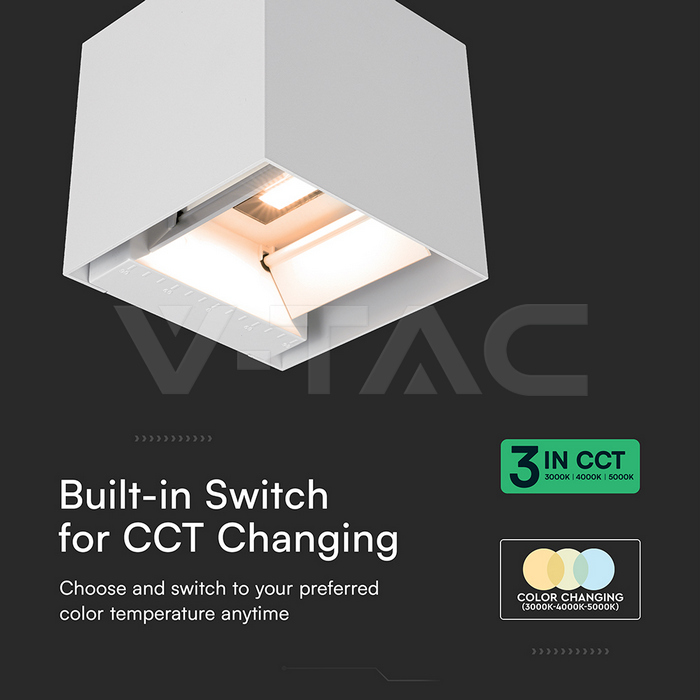 3W LED Solar Wall Light 3in1 White Body IP65 img 10