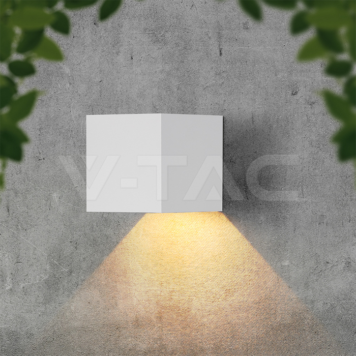 3W LED Solar Wall Light 3in1 White Body IP65 img 12