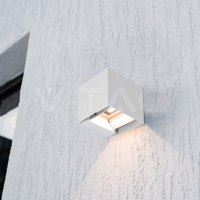 3W LED Solar Wall Light 3in1 White Body IP65 img 13