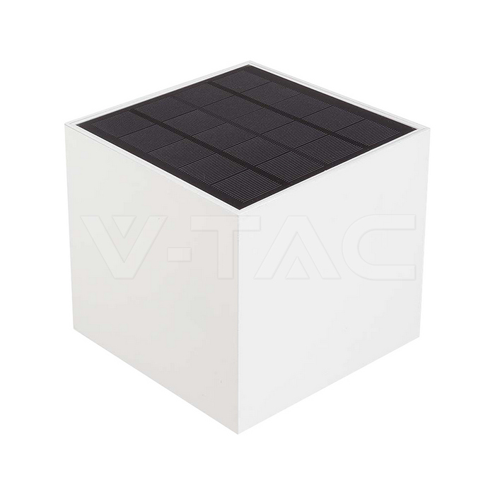 3W LED Solar Wall Light 3in1 White Body IP65 img 1