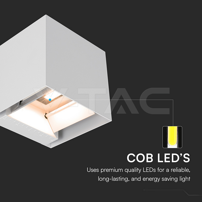 3W LED Solar Wall Light 3in1 White Body IP65 img 2