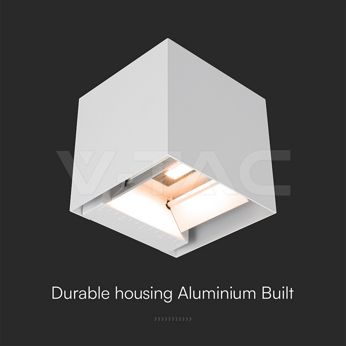 3W LED Solar Wall Light 3in1 White Body IP65 img 4