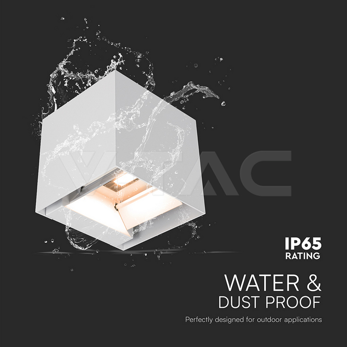 3W LED Solar Wall Light 3in1 White Body IP65 img 6