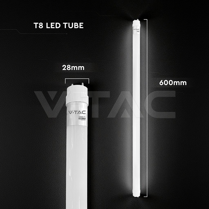 LED Tube CREE CHIP - 60cm 7W G13 Nano Plastic 6500K High Lumen img 5