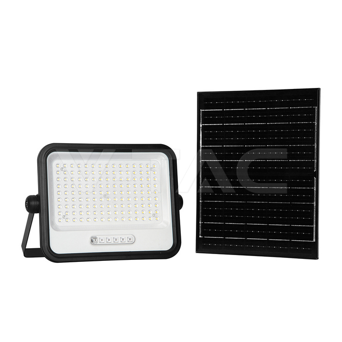 30W LED Solar Floodlight 2000K-8000K Black Body Battery Indicator