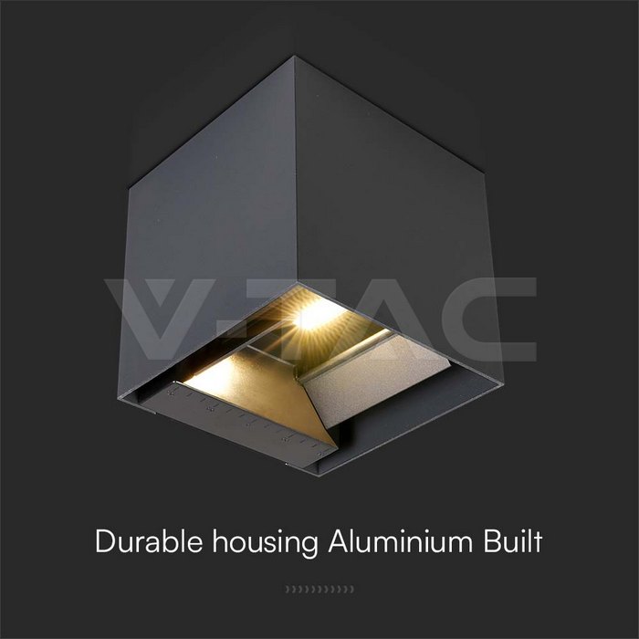 3W LED Solar Wall Light 3in1 Dark Grey Body IP65 img 4