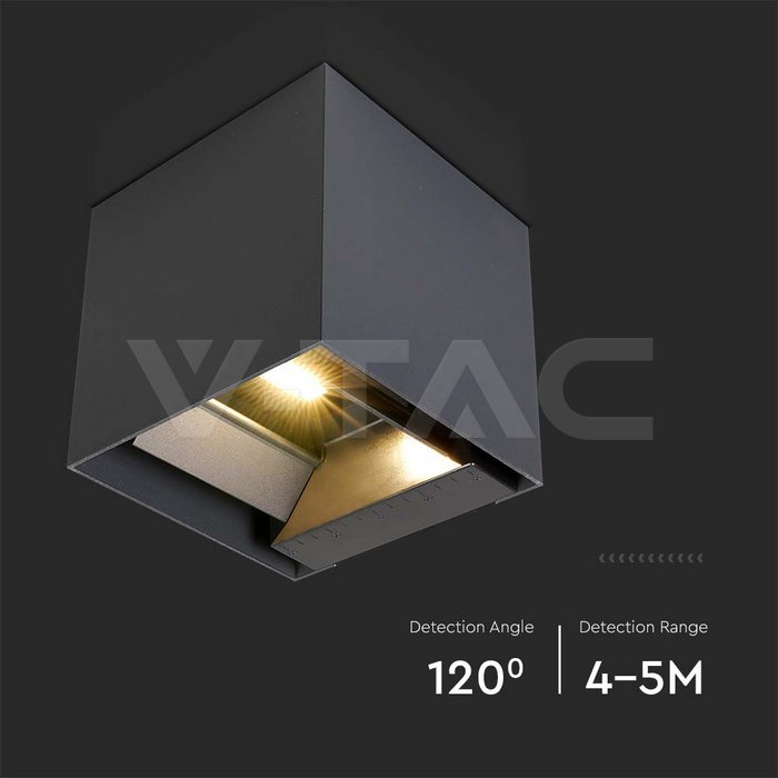 3W LED Solar Wall Light 3in1 Dark Grey Body IP65 img 5