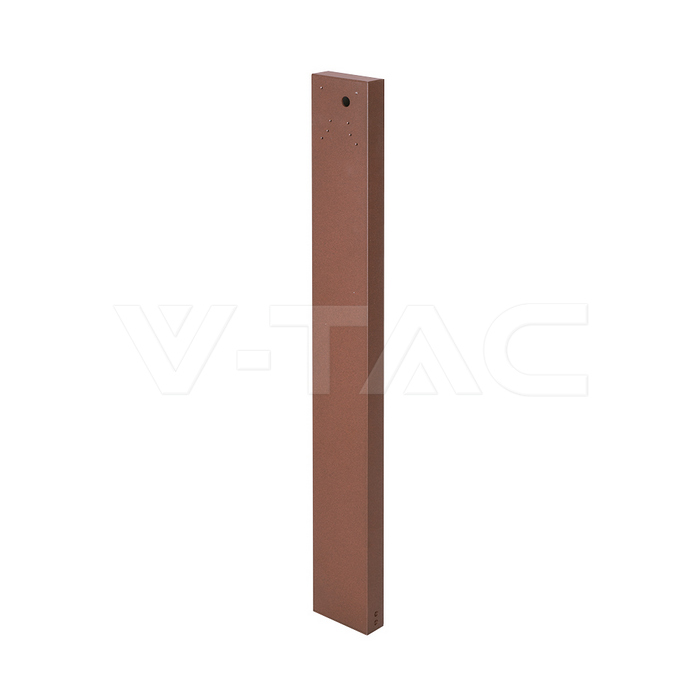 Pole For Solar Outdoor Bollard 100*35*800MM Corten Body
