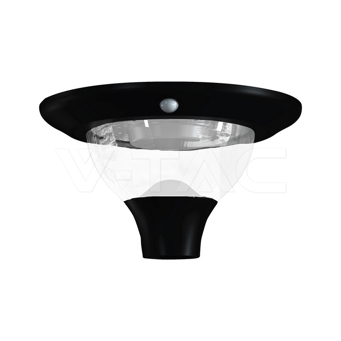 15W LED Solar Garden Light Master Power 12000mAh 3.2V CCT 3IN1 Black Body