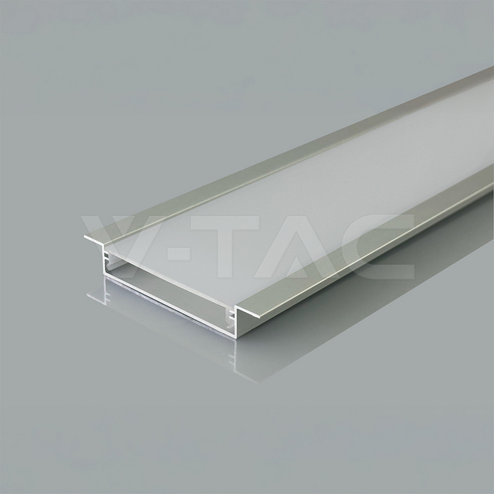 LED Strip Mounting Kit With Diffuser Recessed 2000*50*10mm