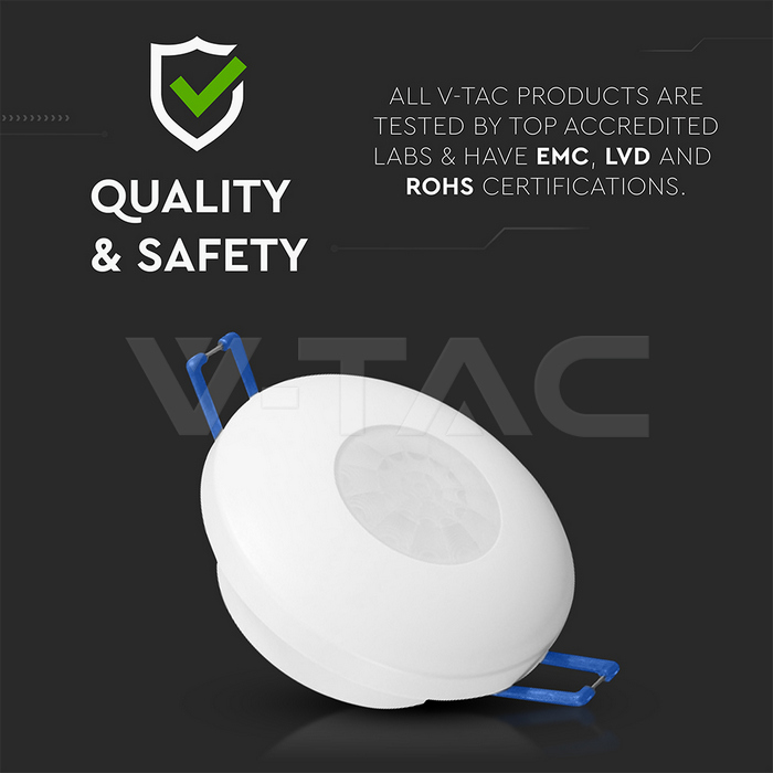 PIR Ceiling Sensor 2IN1 White Body img 5
