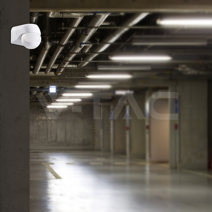 PIR WALL Sensor 180º/360º White Body IP44 MAX 600W img 5