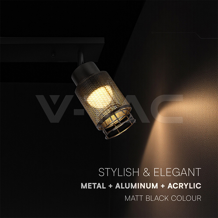 3X6W LED Decorative Ceiling Lamp (L400*W70*H30mm) 3000K Matt Black Body img 2