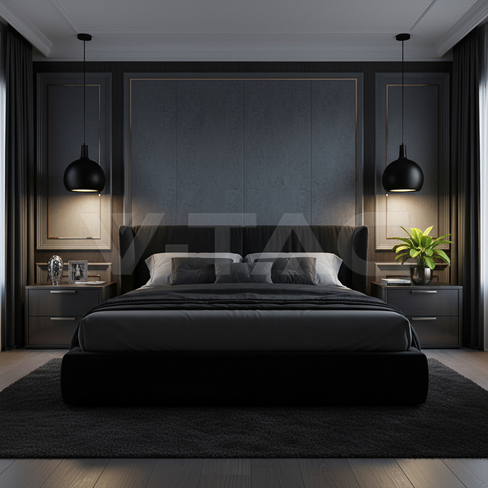 E27 Decorative Hanging Lamp (D280*H218mm) Black Body img 7