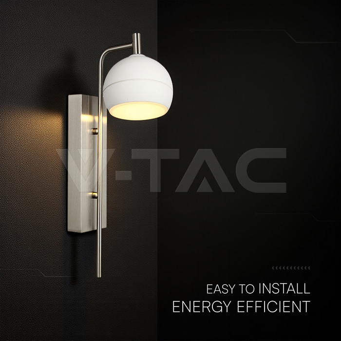 10W LED Decorative Lamp (L250*W80*H30mm) 3000K Brushed Nickel+White img 1