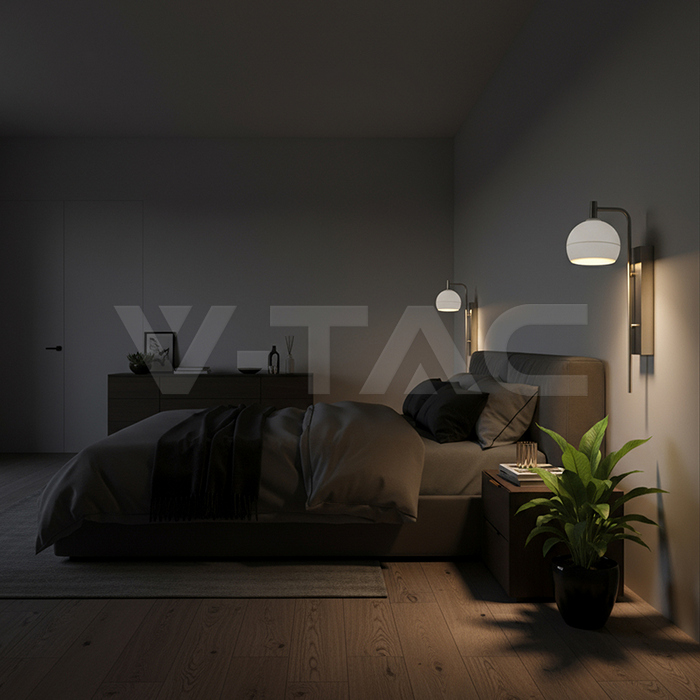 10W LED Decorative Lamp (L250*W80*H30mm) 3000K Brushed Nickel+White img 6