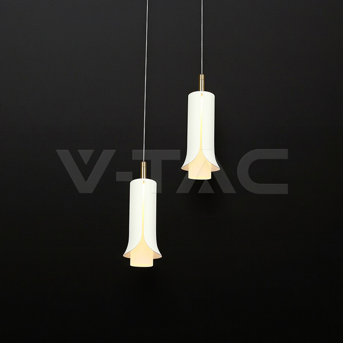 2X5W LED Decorative Hanging Lamp (D150*H30mm) 3000K Sandy White img 1