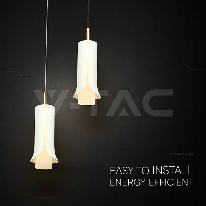 2X5W LED Decorative Hanging Lamp (D150*H30mm) 3000K Sandy White img 2