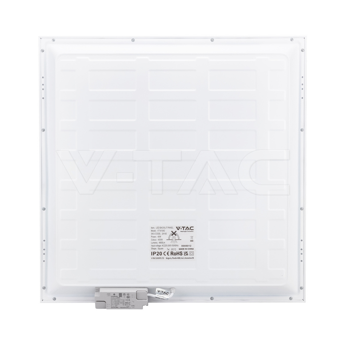 LED Panel 40W 600x600mm Backlit 120Lm/W 4000K 10PCS/SET img 5