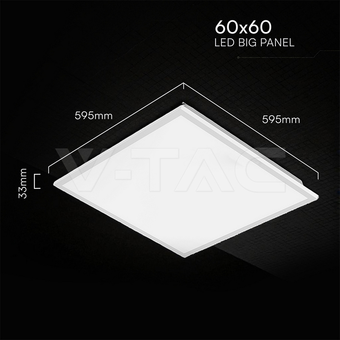 LED Panel 40W 600x600mm Backlit 120Lm/W 6500K 10PCS/SET img 12