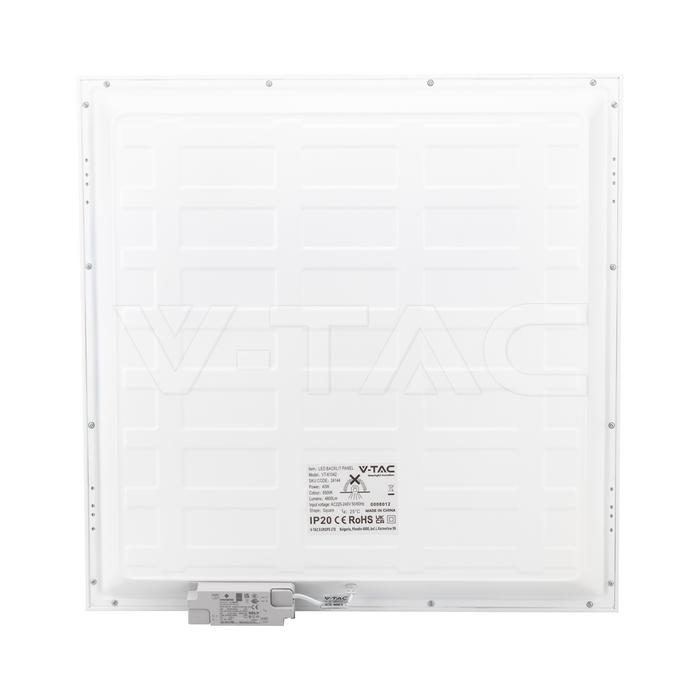 LED Panel 40W 600x600mm Backlit 120Lm/W 6500K 10PCS/SET img 5