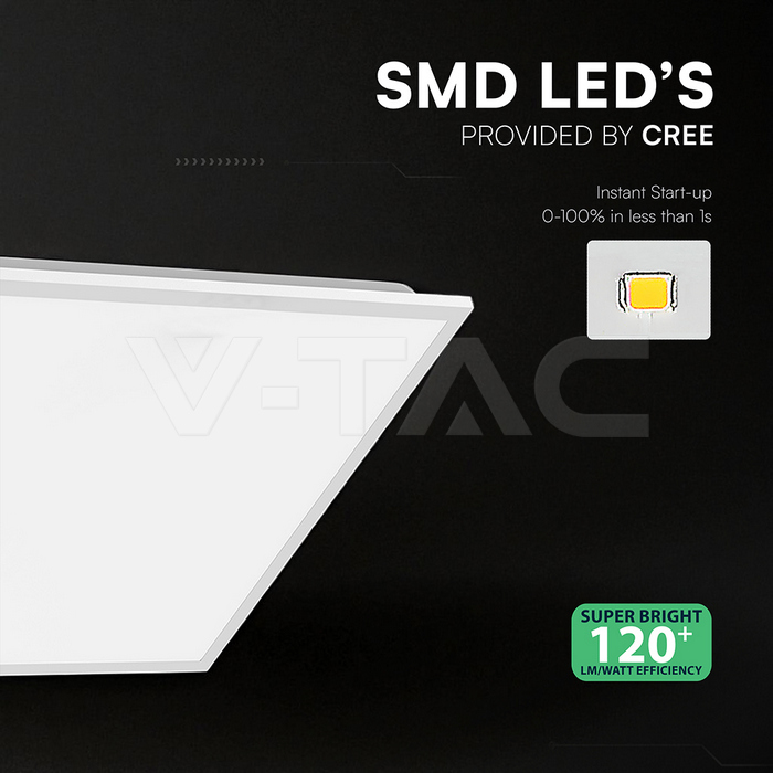 LED Panel 40W CREE CHIP 600x600mm Backlit 120Lm/W 6500K 10PCS/SET img 2