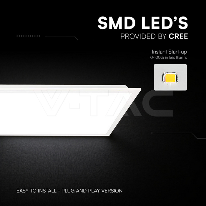 LED Panel 40W CREE CHIP 1200x300mm Backlit 120Lm/W 4000K 6PCS/SET img 6