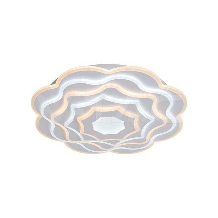 100W LED Decorative Ceiling Lamp 3in1 Dimmable With IR Remote Control White Body