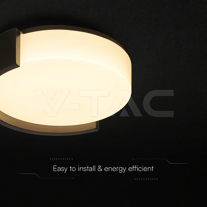 48W LED Decorative Ceiling Lamp (D450*H120mm) 3in1 Remote Control Dimmable Black img 1