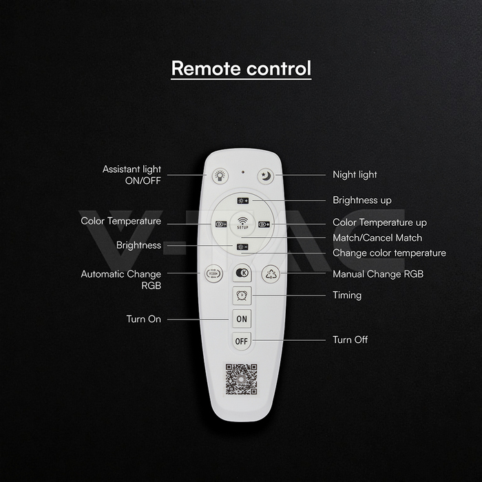48W LED Decorative Ceiling Lamp (D450*H120mm) 3in1 Remote Control Dimmable Gold img 5